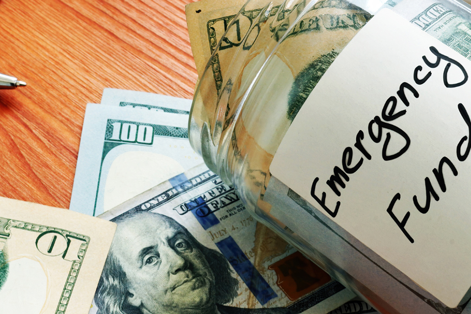 jar with saved money